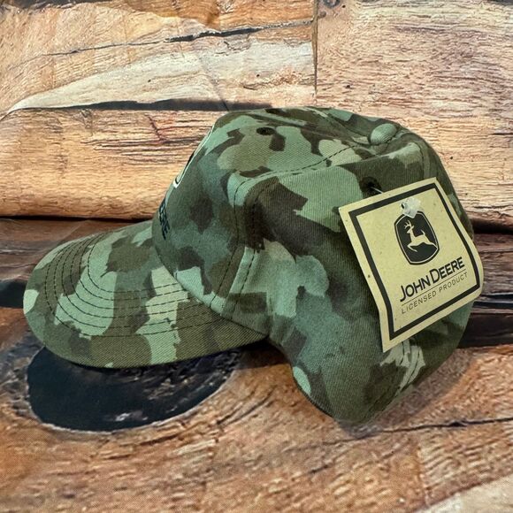 John Deere Hat Camouflage Snapback Men's Adjustable "Deere Season" Cap - Picture 2 of 10